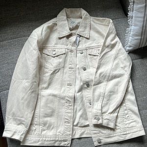 NWT Jcrew ecru denim jacket